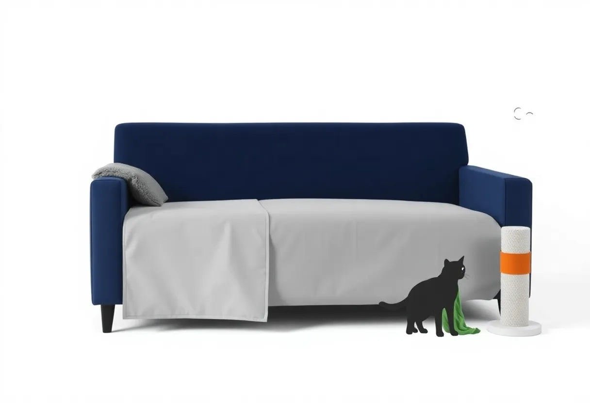 Cat Scratch Protector for Sofas: Protect Your Couch with a Washable, Elegant & Durable Cover (FrenchCovers Guide)