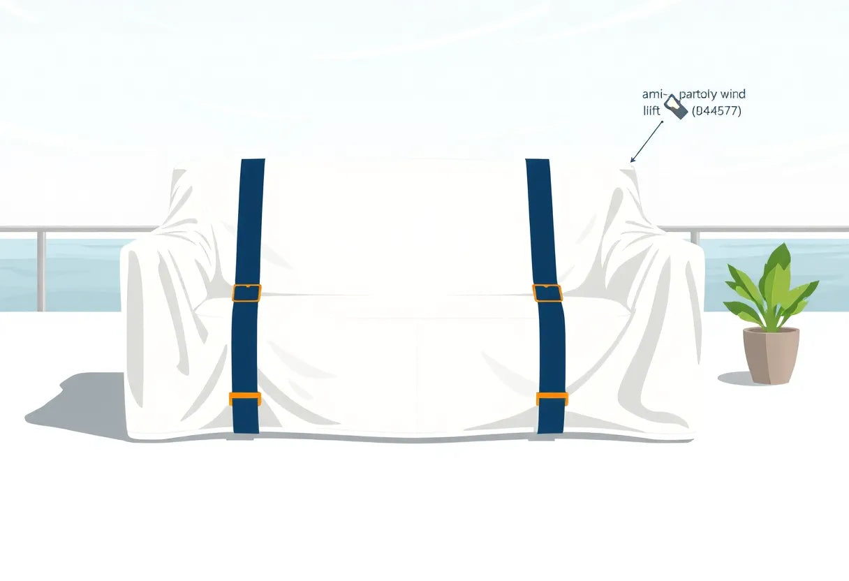 Anti-Wind Straps & Tie-Downs for Outdoor Furniture Covers: Keep Patio Furniture Protected (Even in Strong Winds)