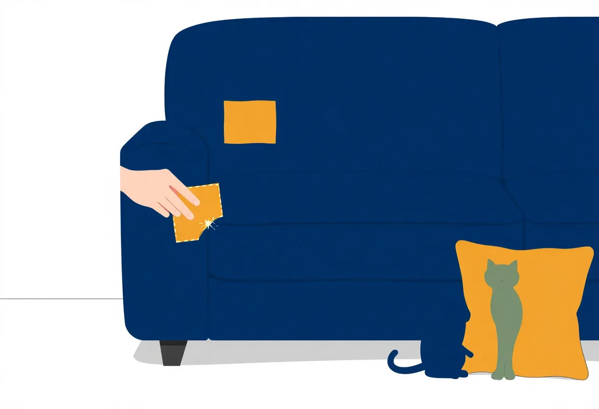 Fix a Couch Cover in 5 Minutes: The “Magic” Patch Kit for Scratches & Stains (Pets + Kids)