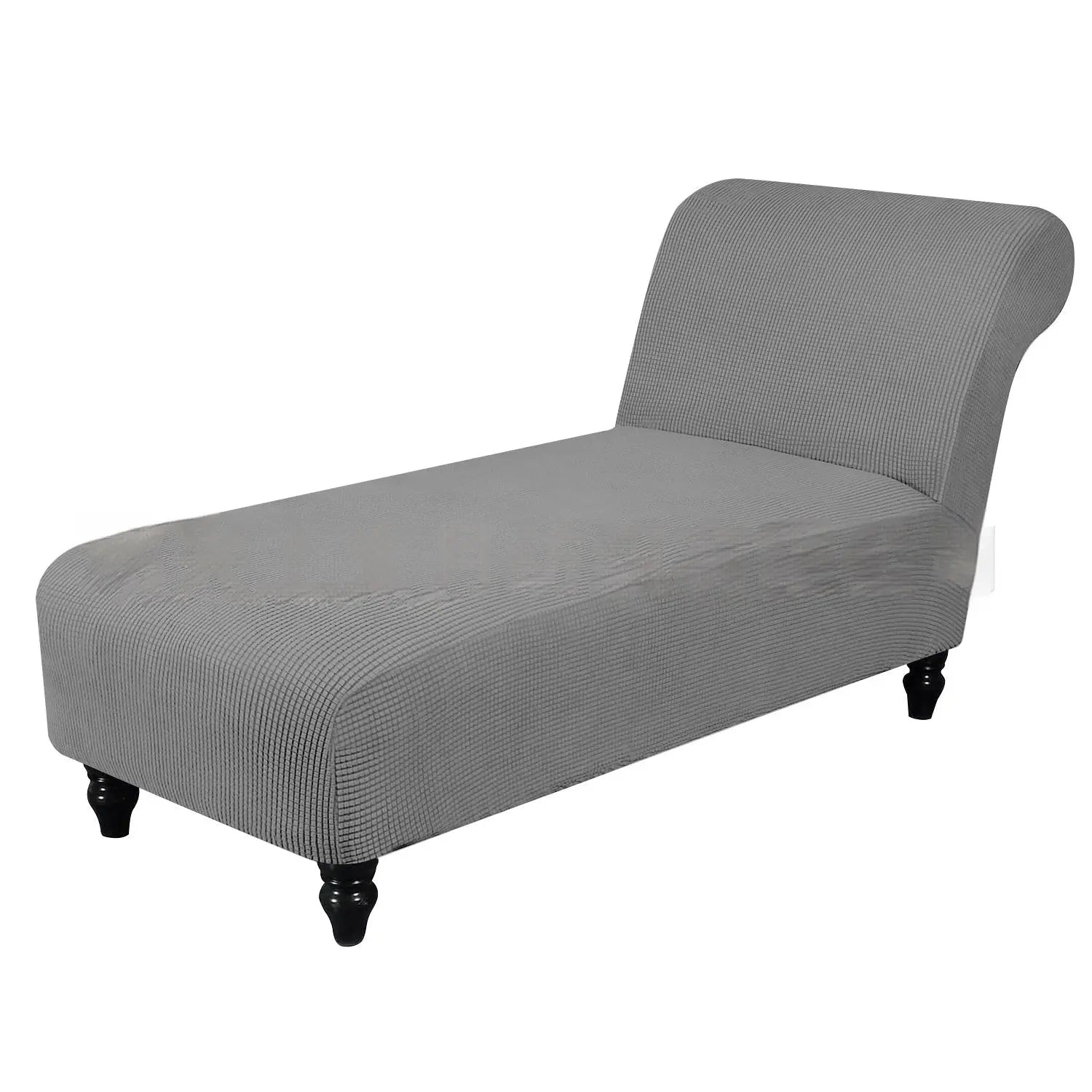 Deck Chair Cover Stretch Fit LUMIÈRE Light Gray-No Armrest