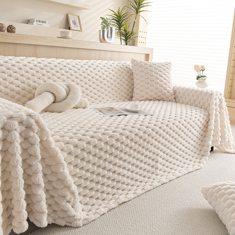 Pet Throw Plush Non-Slip LUMIÈRE TM Warm Core Beige-180x130cm