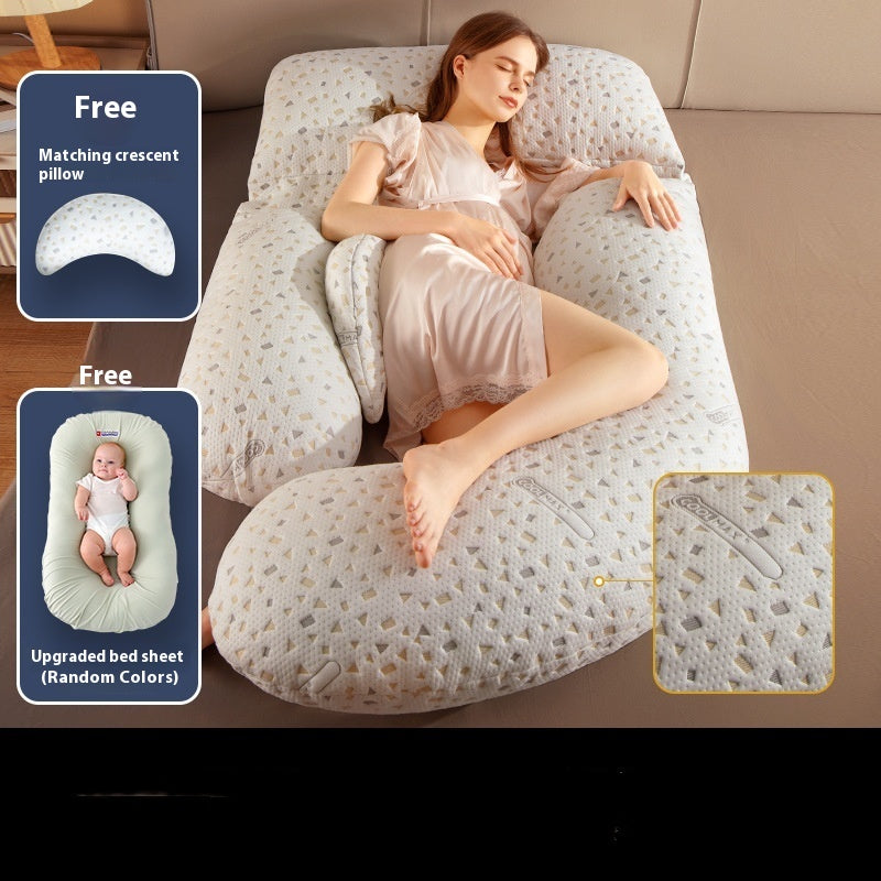 Memory Foam Maternity Waist Pillow Cozy Nuvéla COOLMAX