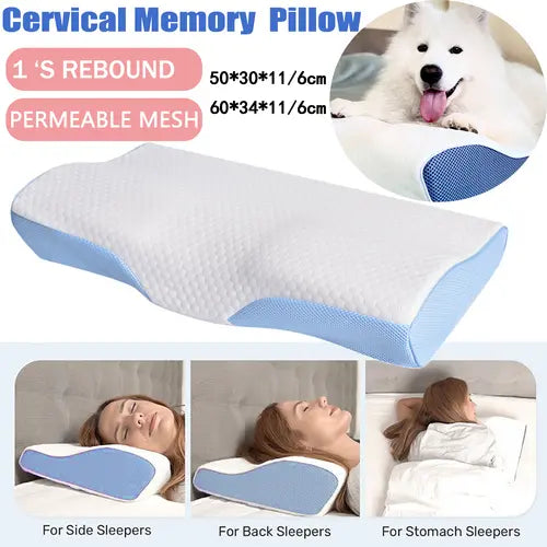 Memory Foam Pillow Ergonomic Contour LEVARET Standard