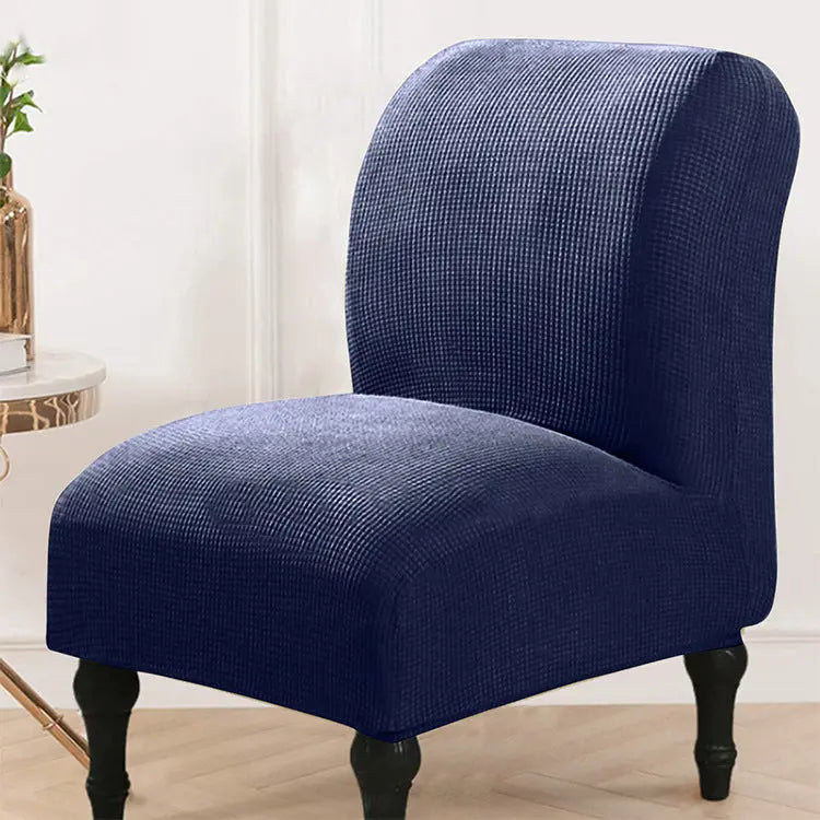 Armrest Cover Polar Fleece Cozy LUMINEA Navy Blue-Fat Stool Chair Cover XL Size