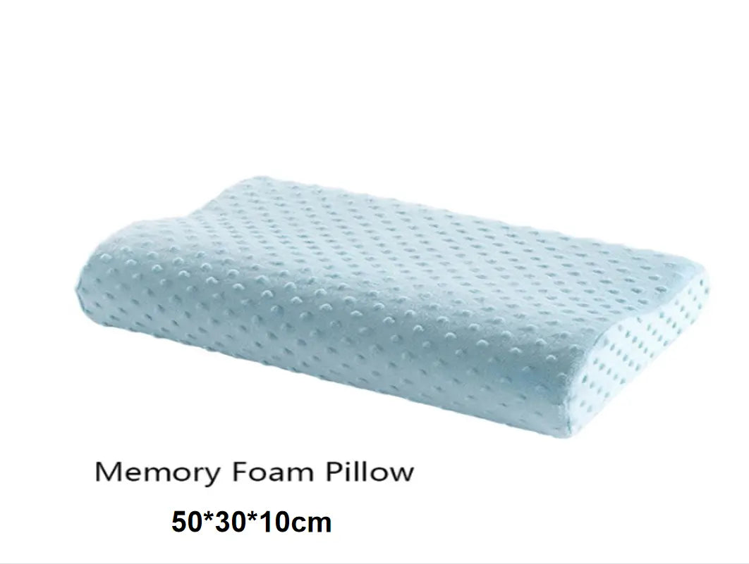Memory Foam Pillow Contour Cooling NUITÉA Blue