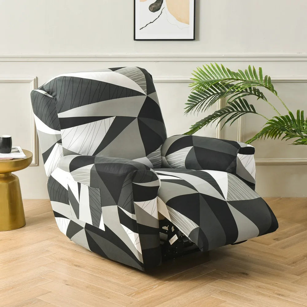 Recliner Slipcover Floral Pocket Set RELMIVA FrenchCovers