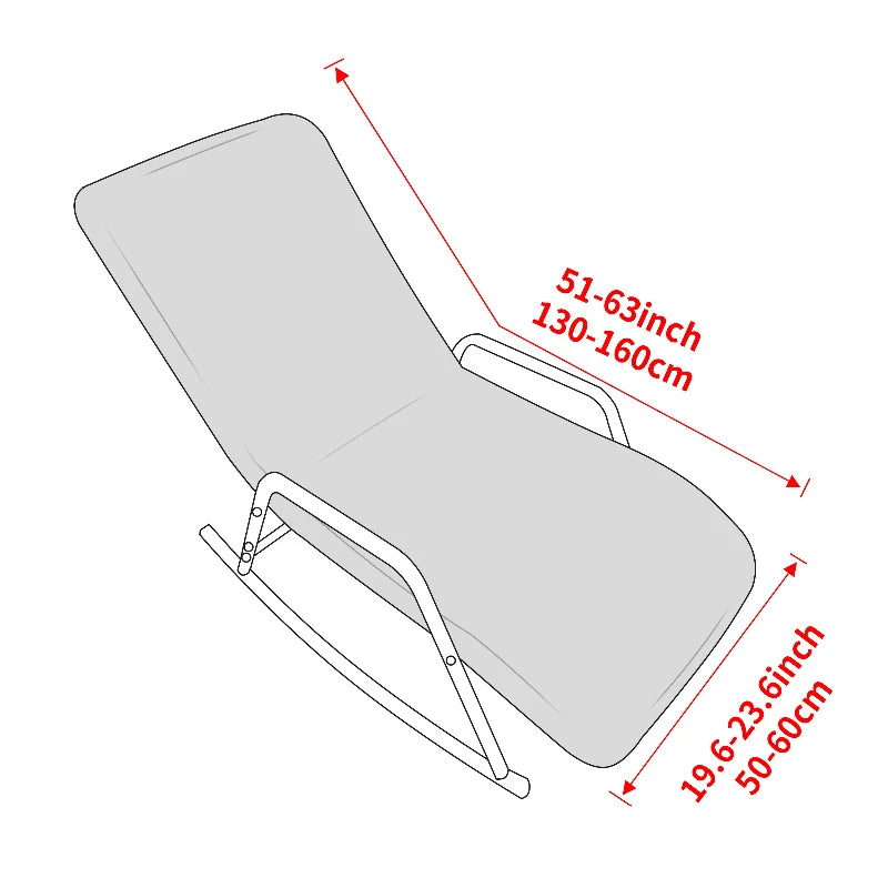 Rocking Chair Slipcover Polyester ARMOYA FrenchCovers