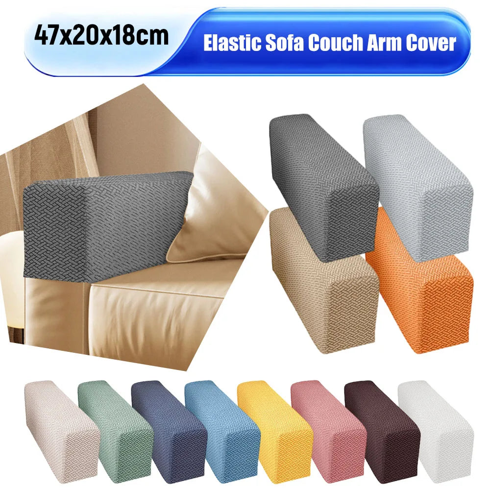 Sofa Armrest Cover Stretch Quilted ARMELIO FrenchCovers