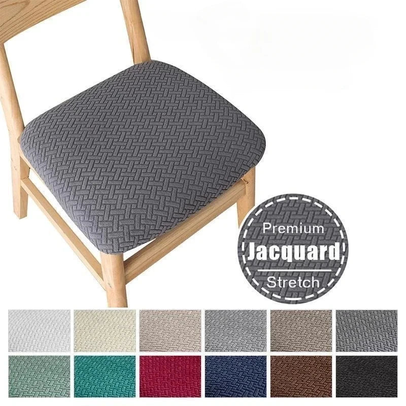 Chair Seat Cushion Cover Jacquard Stretch JASLIO FrenchCovers