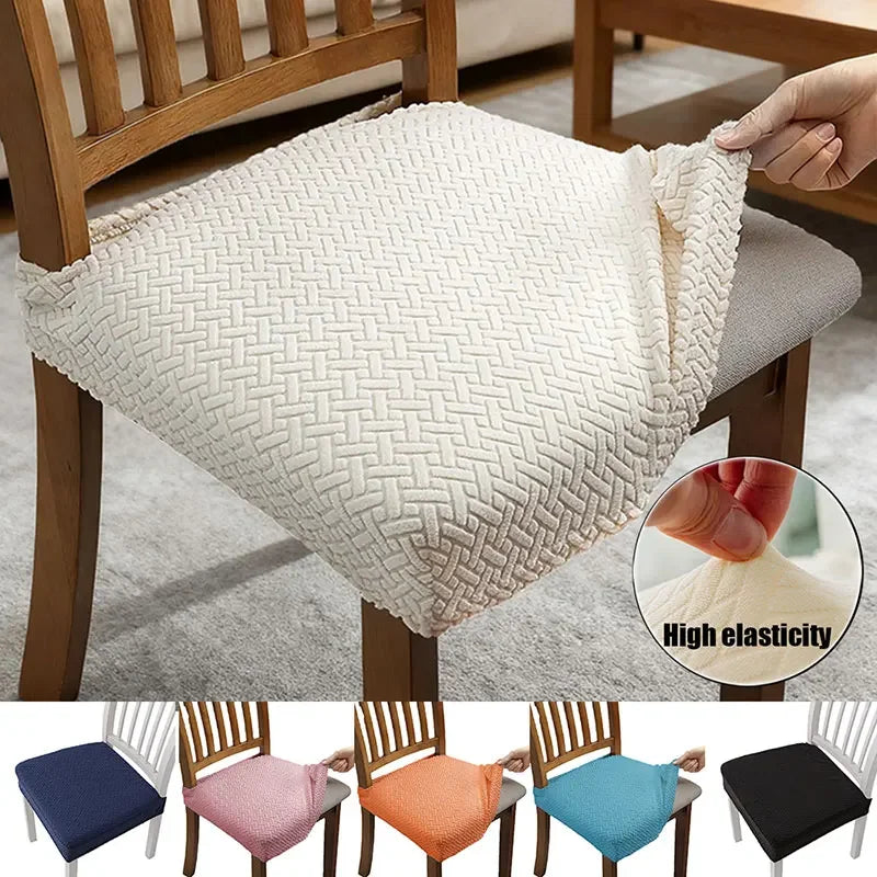 Chair Seat Cushion Covers Elastic SOLIVI FrenchCovers