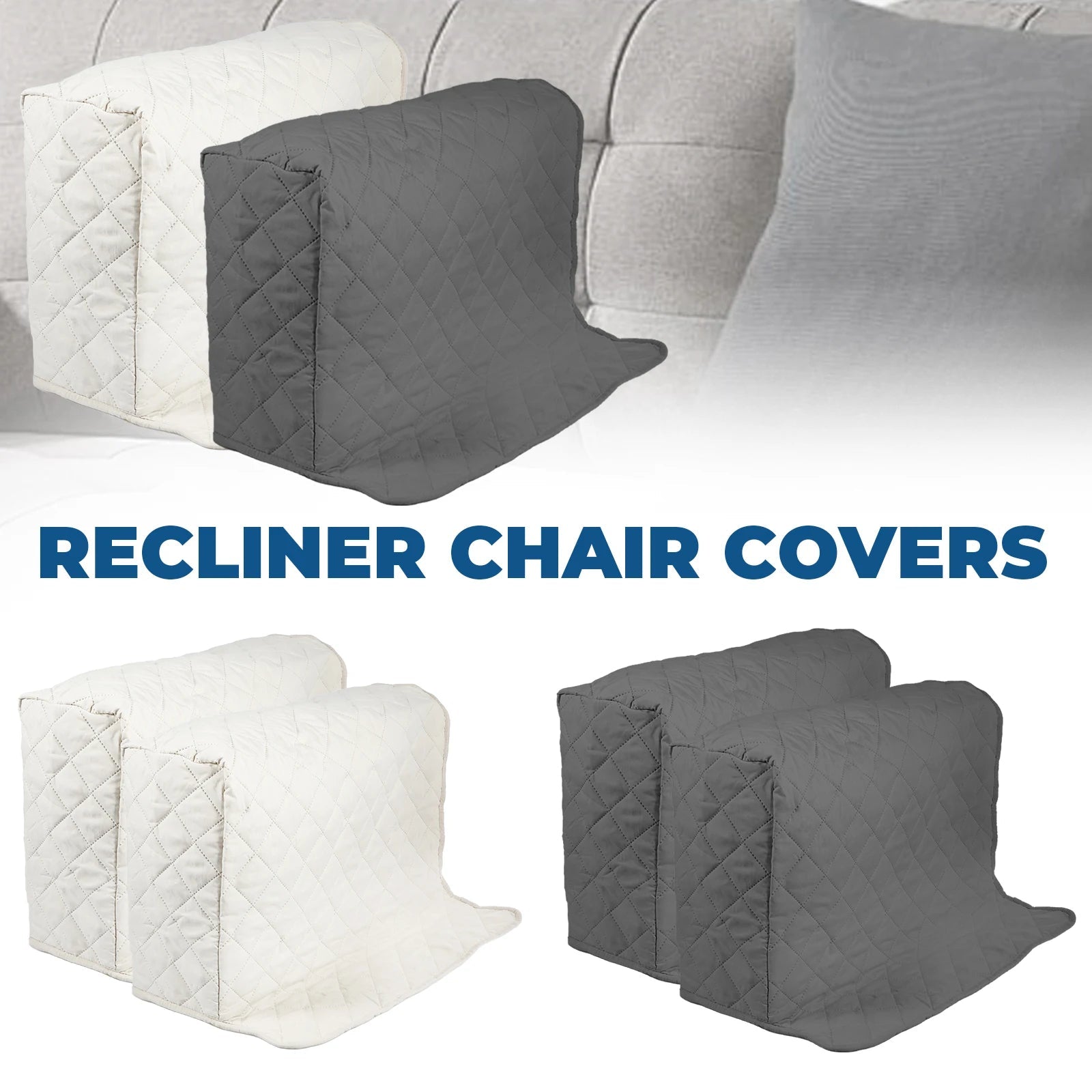 Sofa Armrest Cover Waterproof 2-Piece VELARIS FrenchCovers