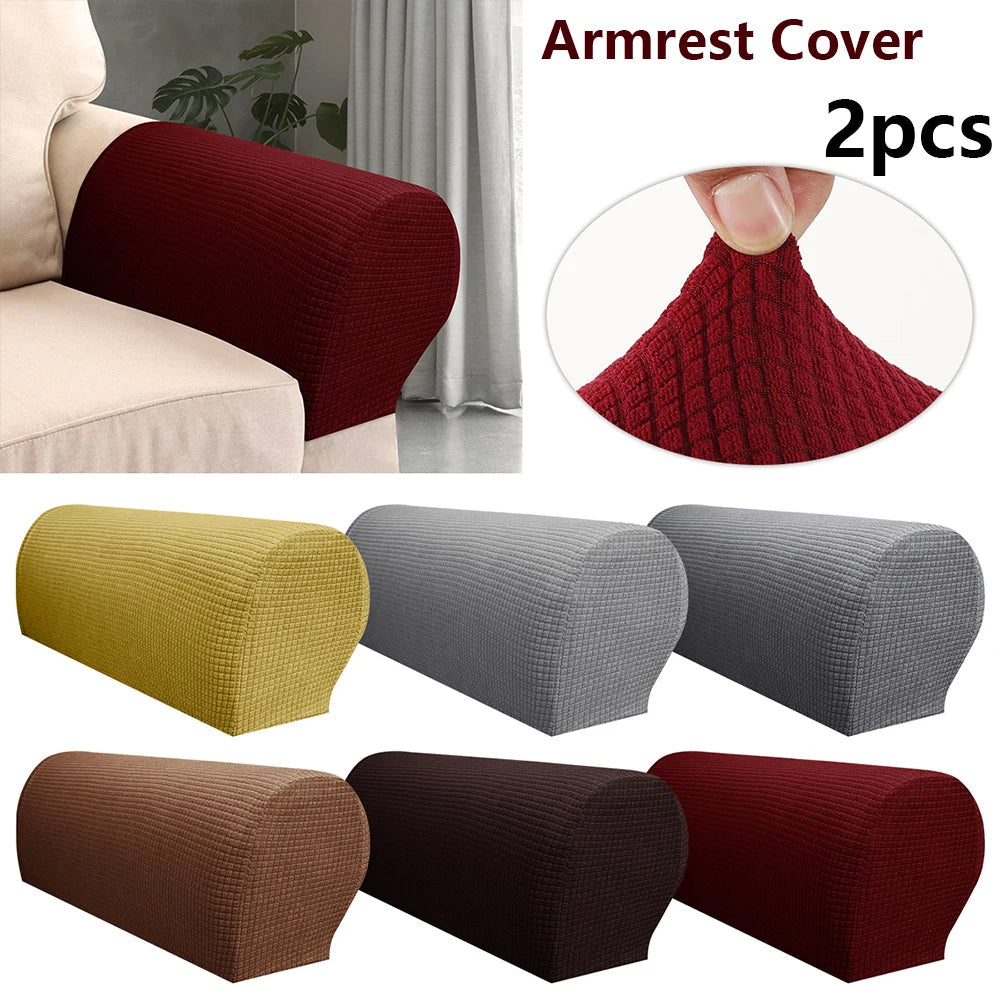 Sofa Armrest Cover Spandex SOLENIA FrenchCovers