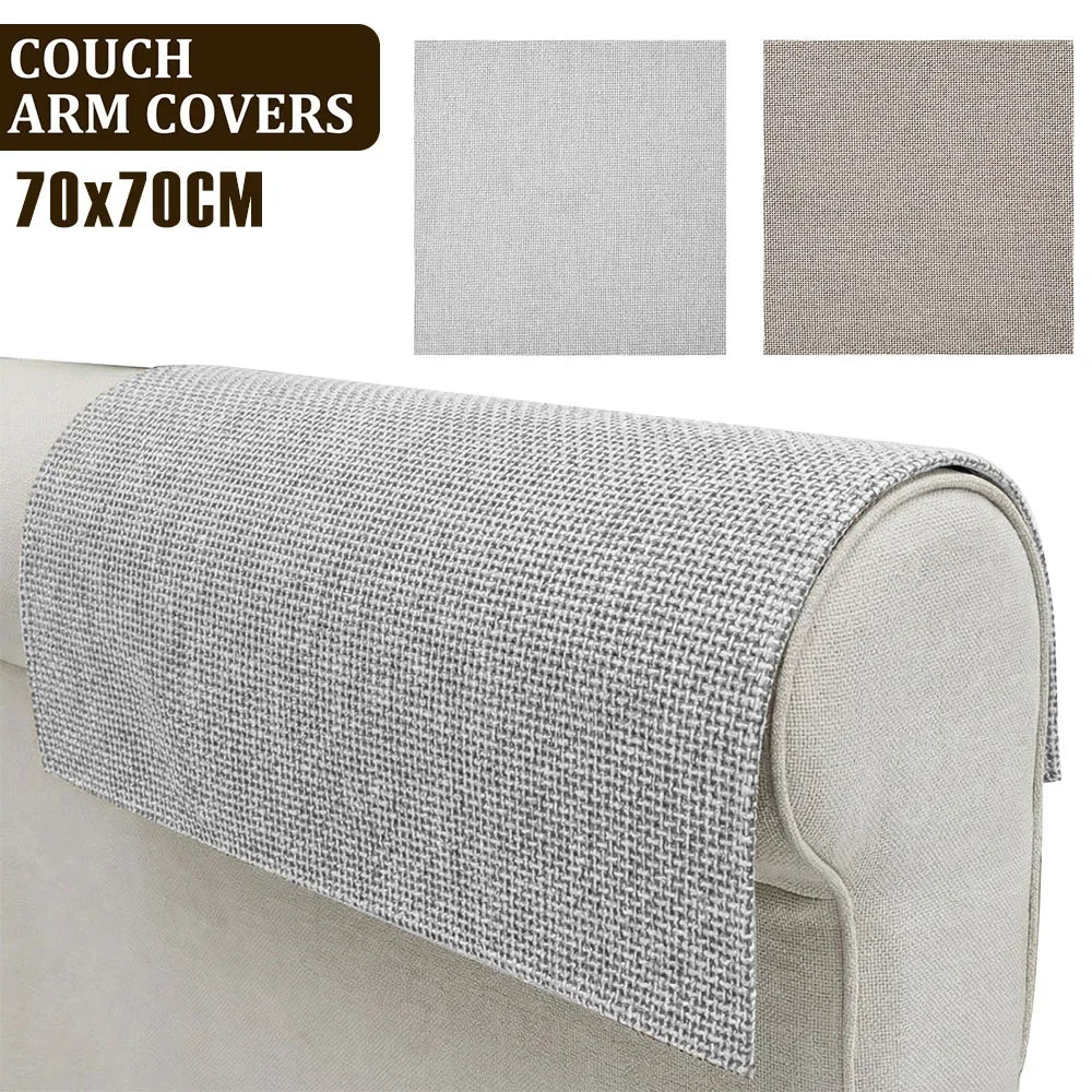 Couch Armrest Cover Waterproof Khaki ARMAVO FrenchCovers