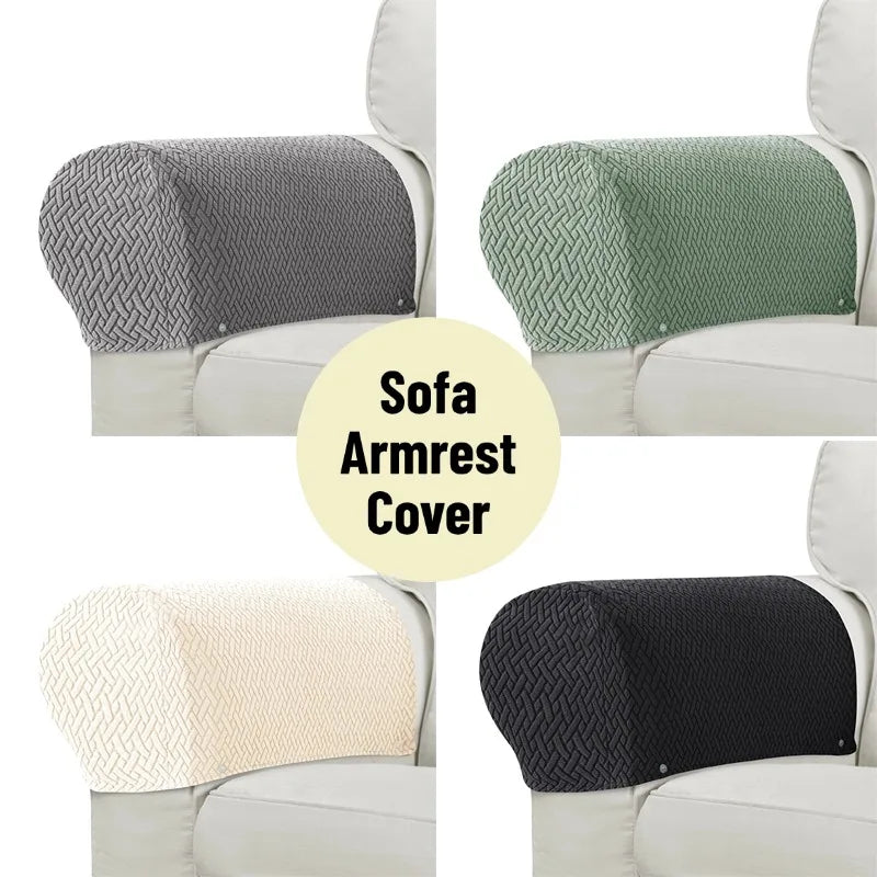 Sofa Armrest Cover Jacquard CALINO FrenchCovers