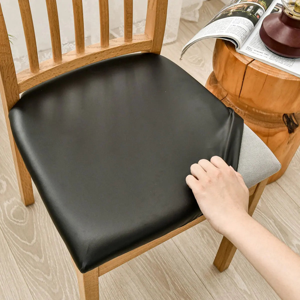 Chair Seat Cushion Cover Waterproof PU VELARIN FrenchCovers
