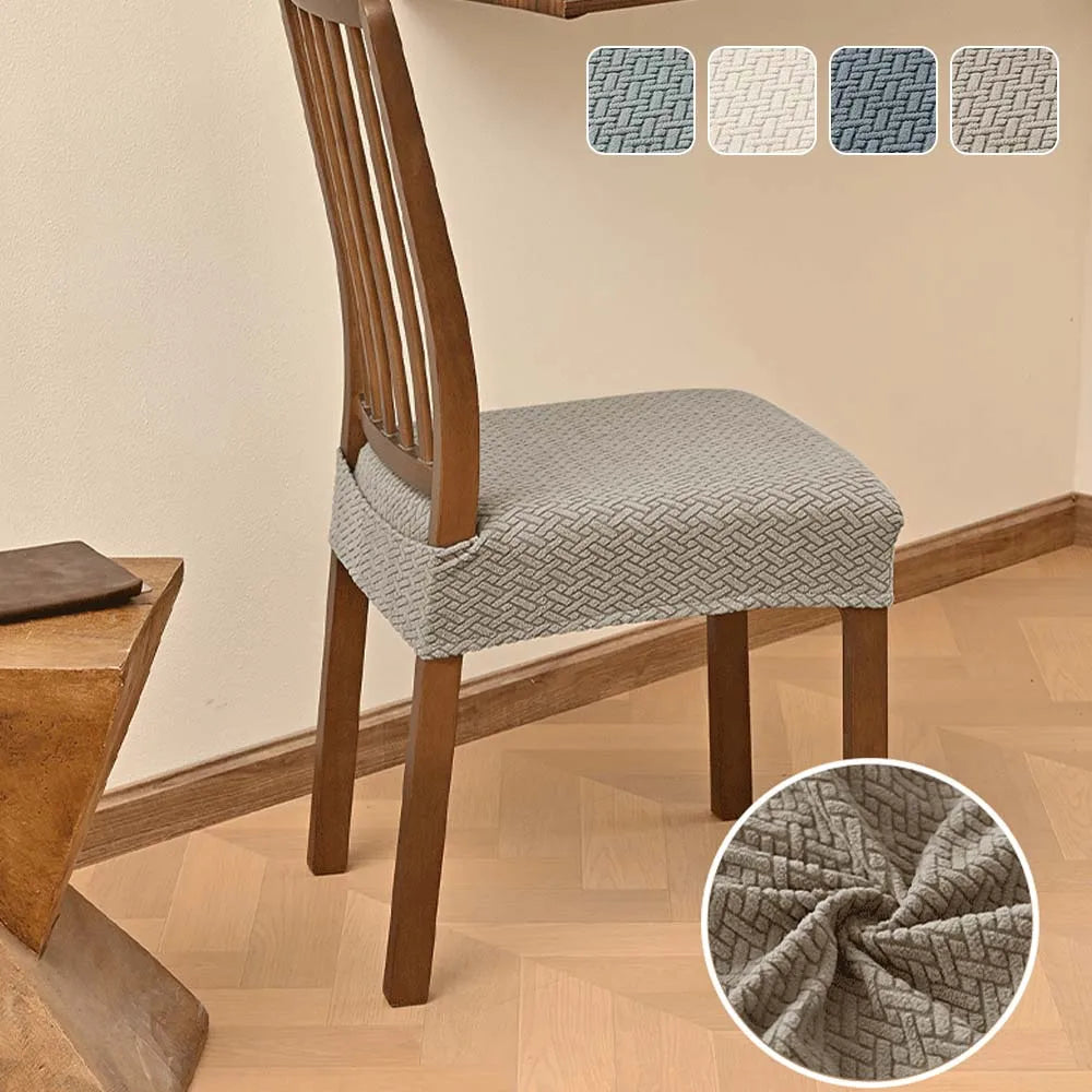Dining Chair Seat Cushion Cover Jacquard JADAVIA FrenchCovers