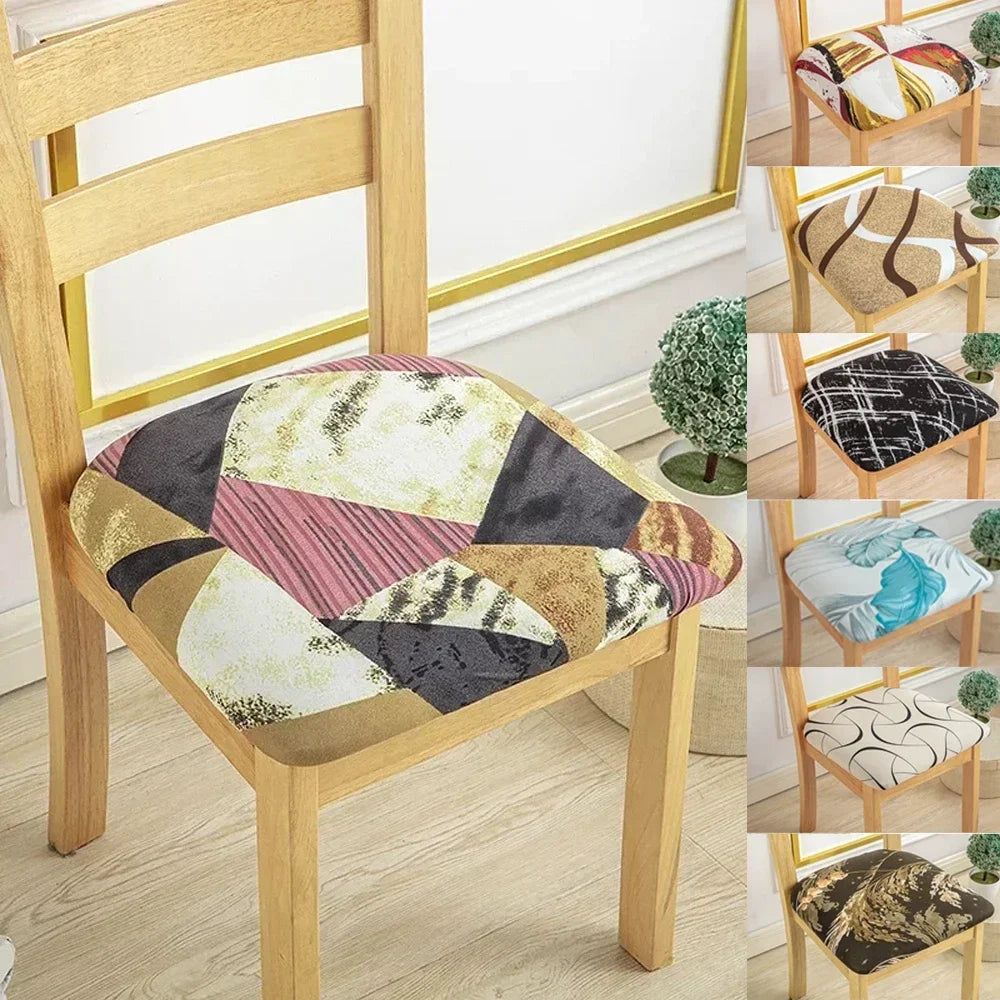 Chair Seat Cushion Cover Jacquard SOLAVO FrenchCovers