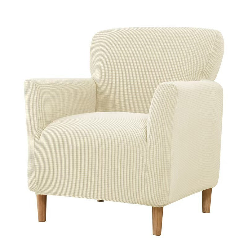 Accent Chair Cover Stretchable Elodie Beige-Free Size