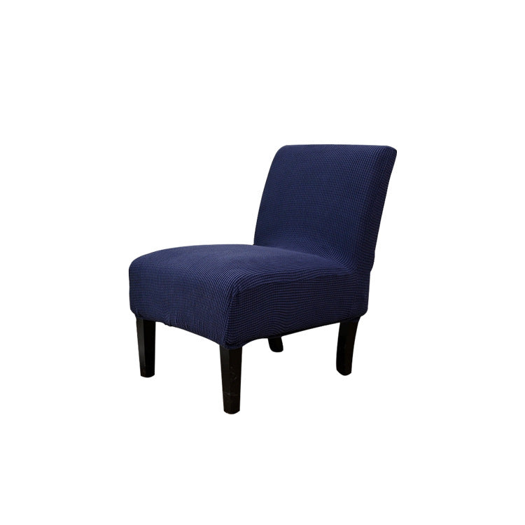 Armchair Covers Fleece Cozy LUNETTE Navy Blue-Fat Stool Chair Cover L Size