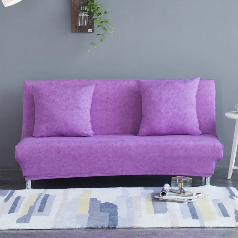 Armrest Covers Linen Pet-Friendly ELOISEA Purple-120 to 155cm