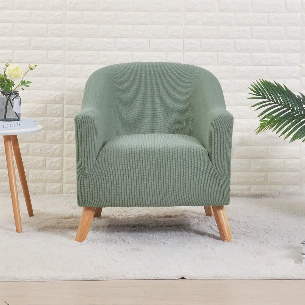 Accent Chair Cover Stretchable Velours ELOISE