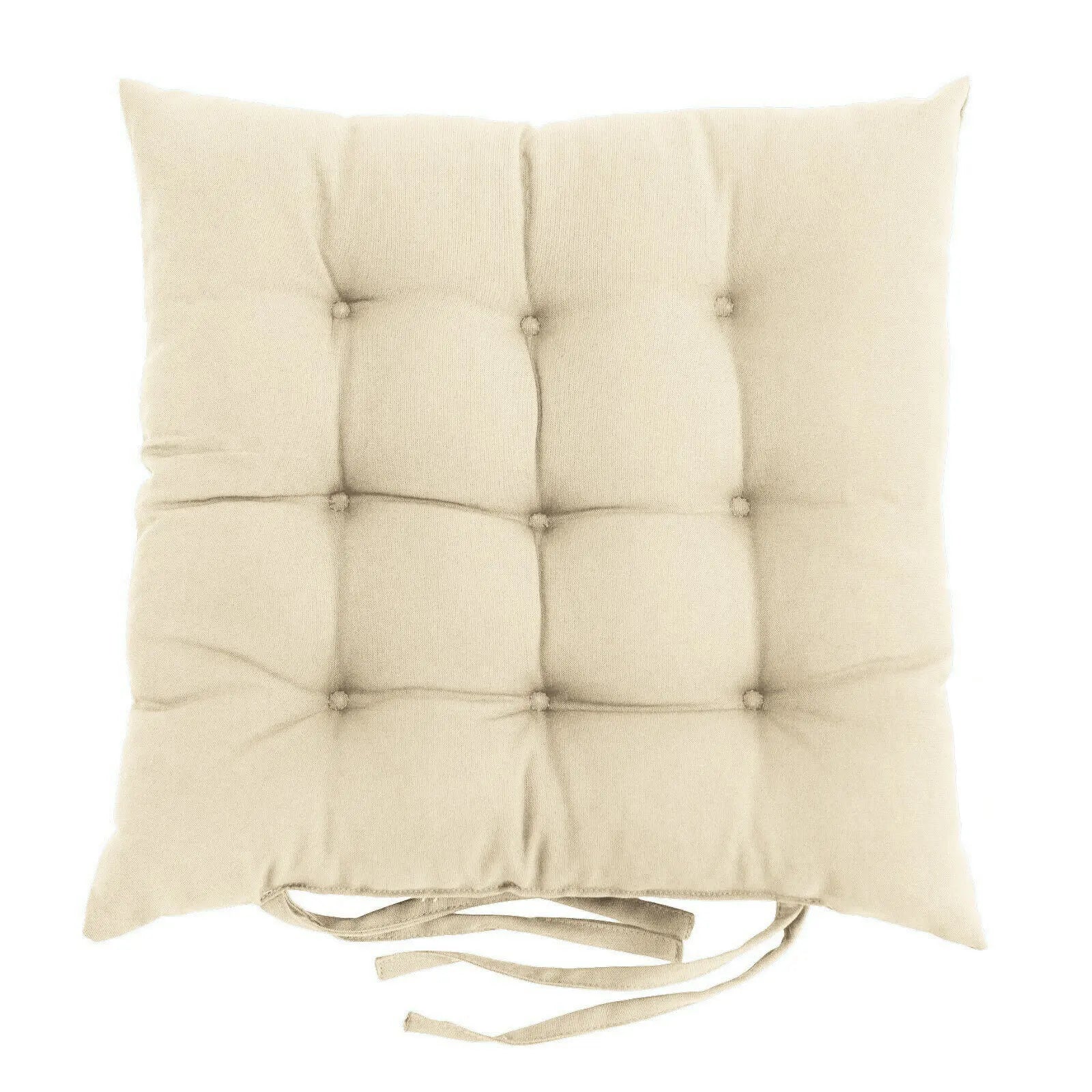 Chair Seat Cushion Covers Padded Cozy LUMINAIR Beige-40x40