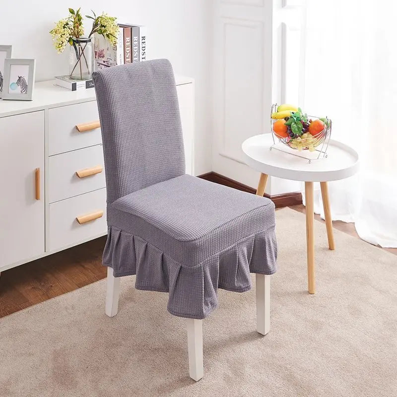 Conference Chair Cover Stretch-Fit CELINE Light grey