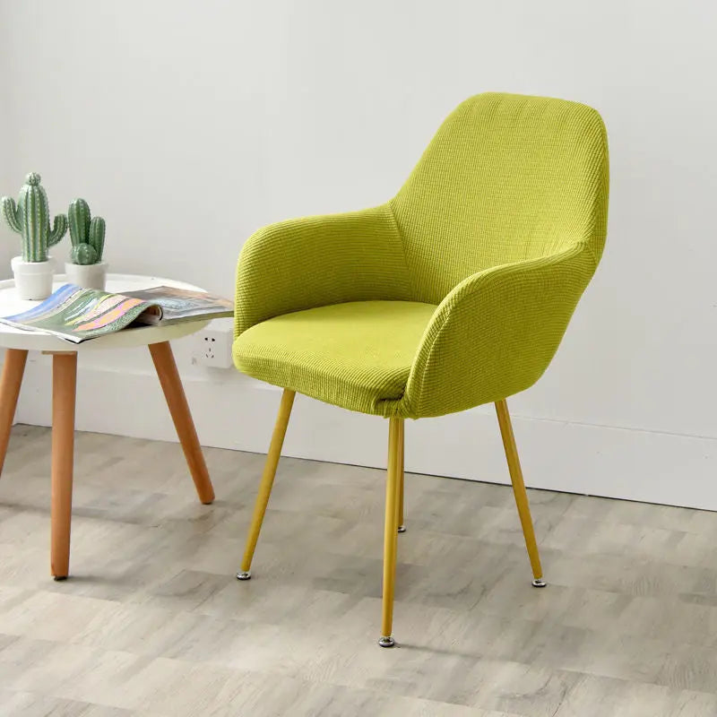 Conference Chair Cover Stretchy Spandex ELOISE Fruit green