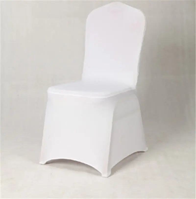 Conference Room Chair Cover Stretch Lycra ELUNIA White-1PCS