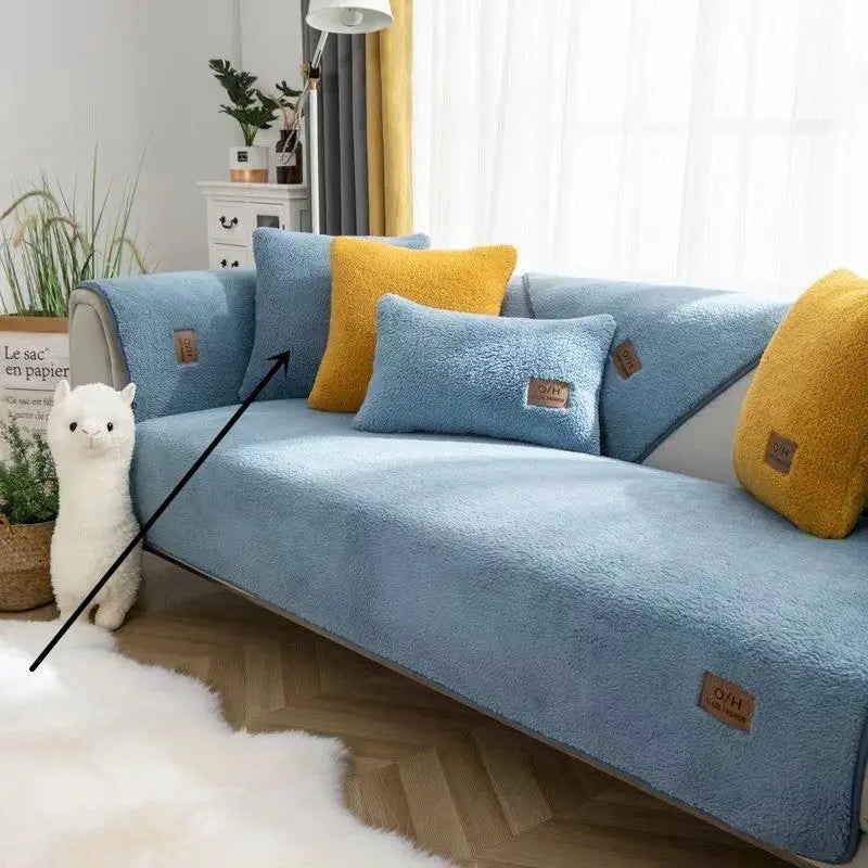 Corner Sofa Cover Plush Non-Slip DOUCETTE