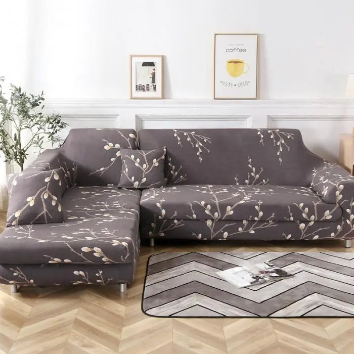 Corner Sofa Cover Stretchable Modern LUMIELA