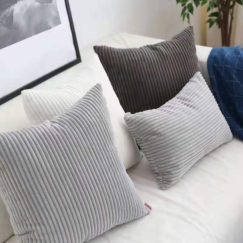 Decor Pillow Cover Corduroy Nordic LUMIELLE