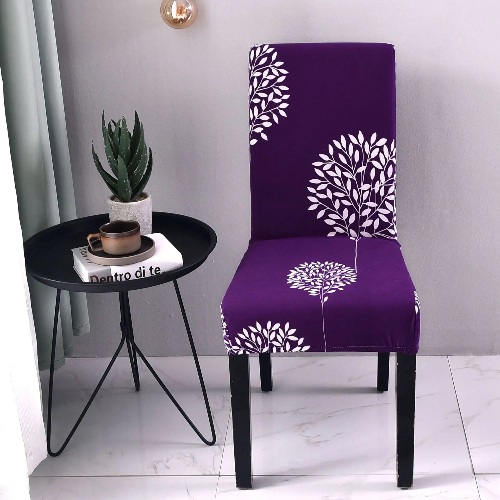 Dining Chair Covers Stretch Floral FLEURIS 14 style