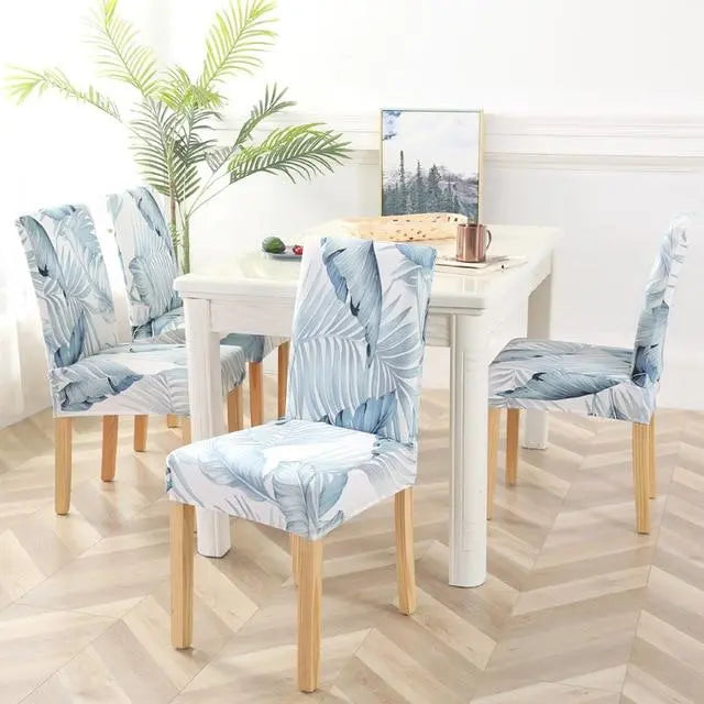 Dining Chair Covers Stretch Printed LUMIELA