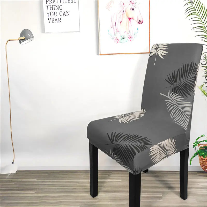Dining Chair Covers Stretchable Floral BLEURIQ A