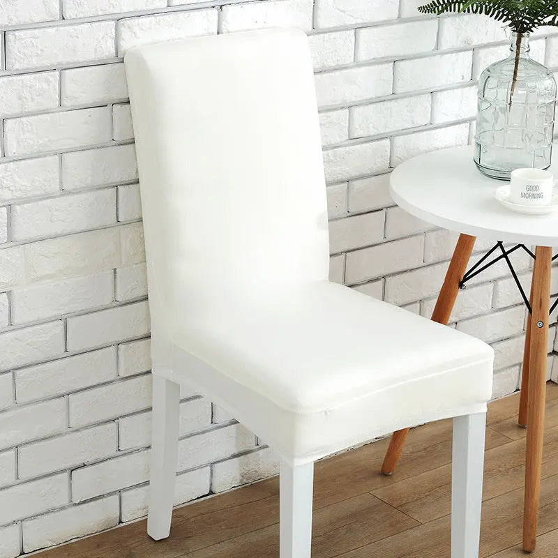 Dining Chair Covers Stretchable Slipcover LUMIEREX Milk white