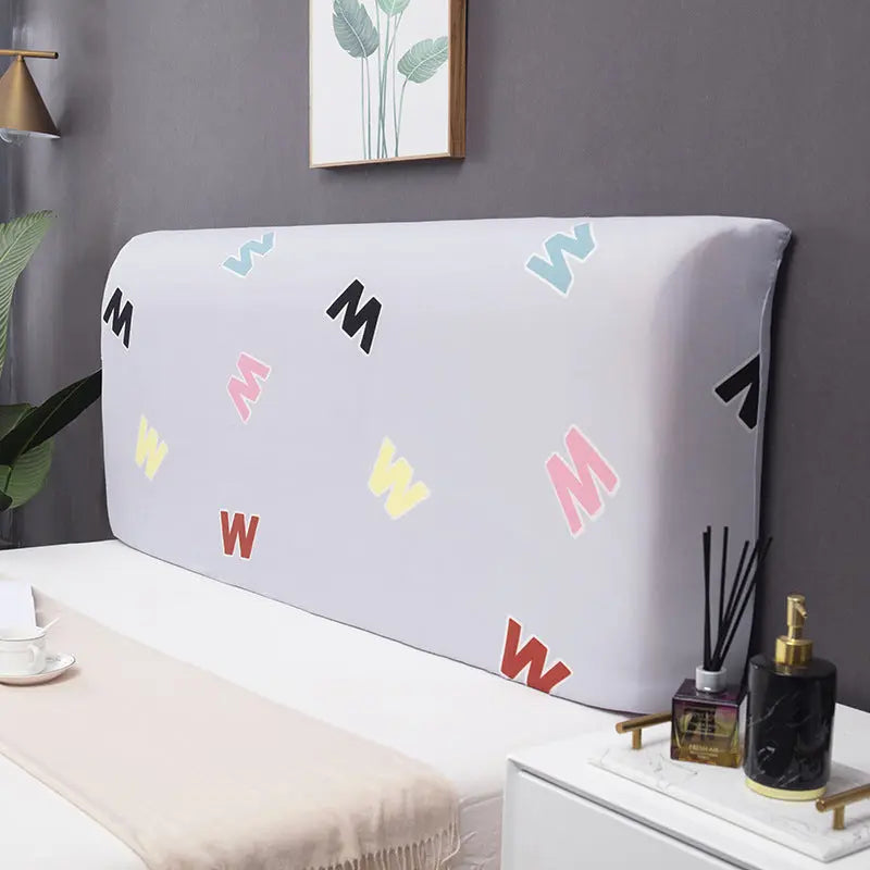 Headboard Covers Stretchable Plush ETOILEA