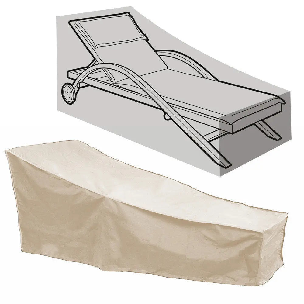 Lounge Chair Covers Waterproof Taffeta PLUVIARE Beige