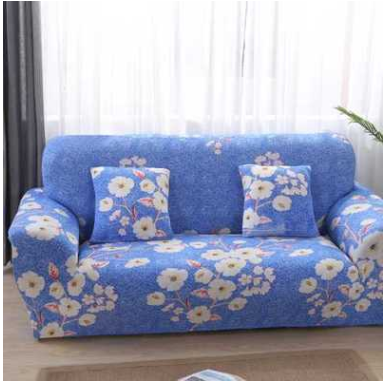 Loveseat Covers Stretch Minimalist LUMIERA 2Flower love-Single and two pillows