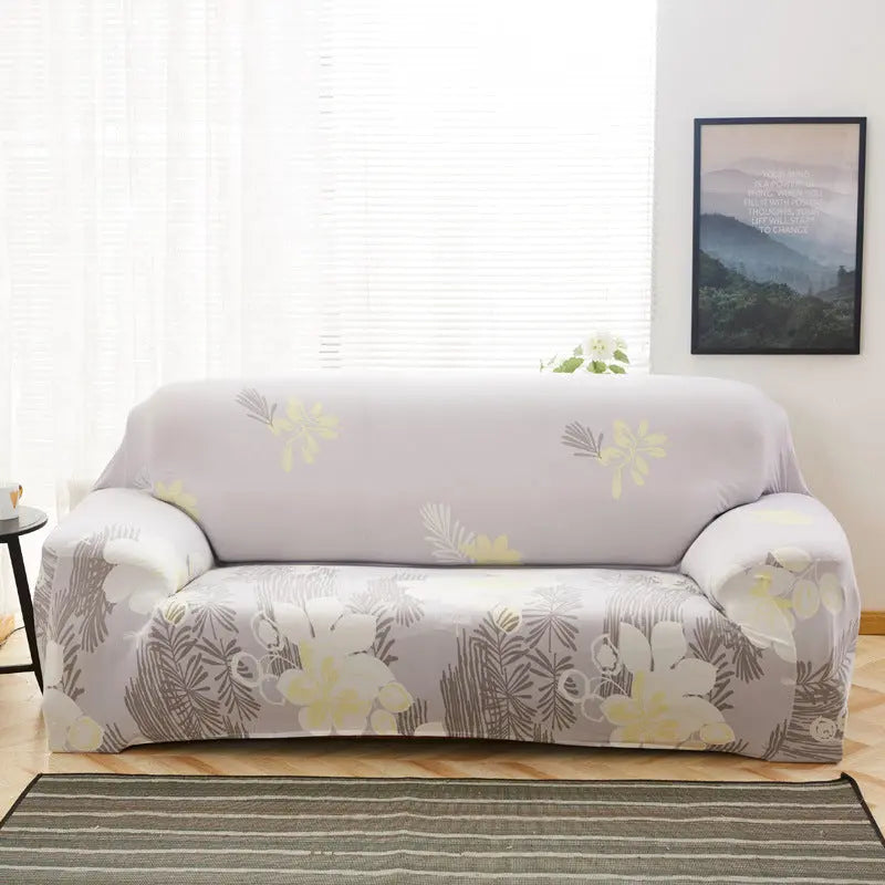 Loveseat Covers Stretchable Polyester Fleuris