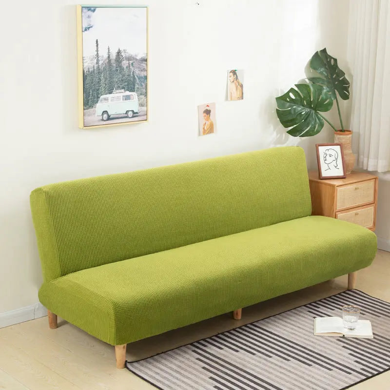 Recliner Sofa Cover Velvet Protecta LUMIÈRE Emerald Green Yellow-120 To 155 Small Size
