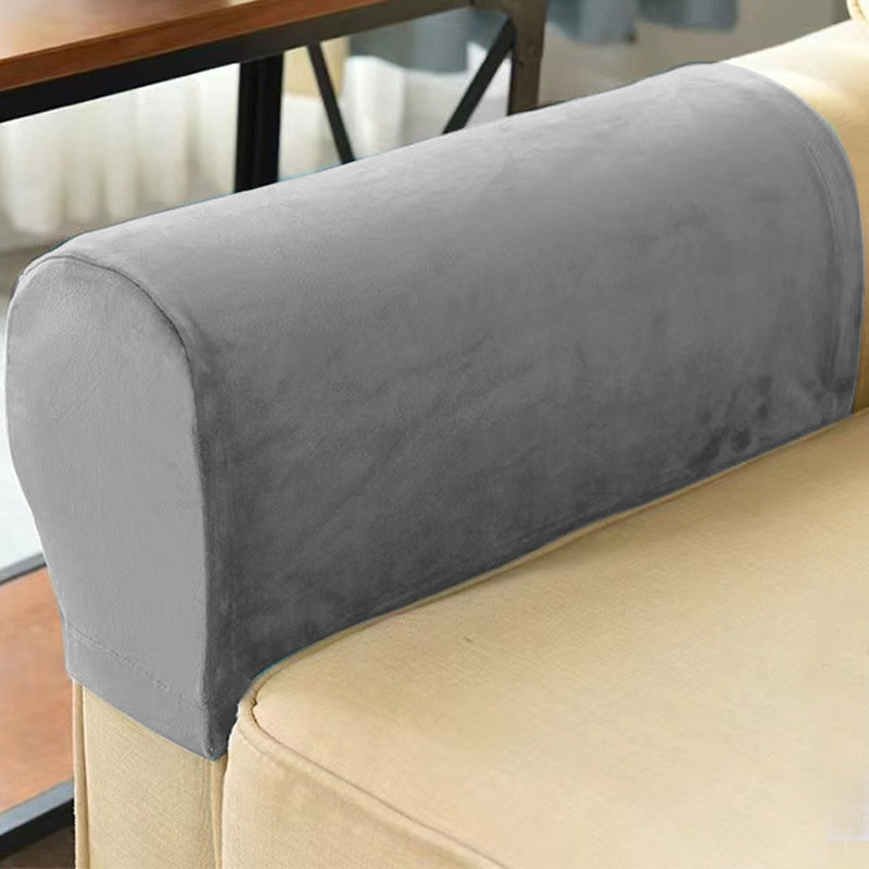Sofa Armrest Cover Velvet Stretchable LUNÉRA