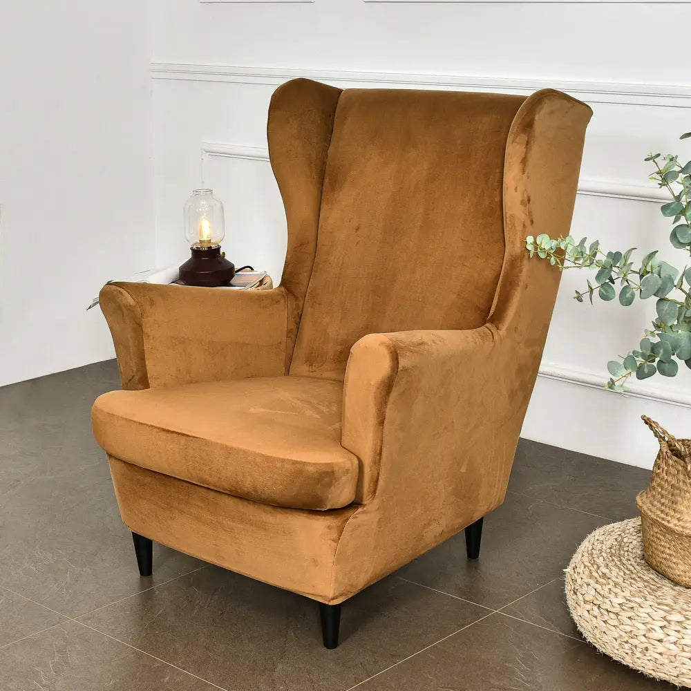 Wingback Slipcover Plush Stretch VIVANE
