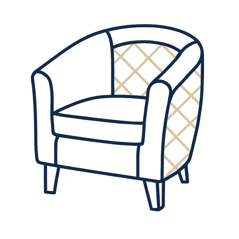 Club and Barrel Chair Covers