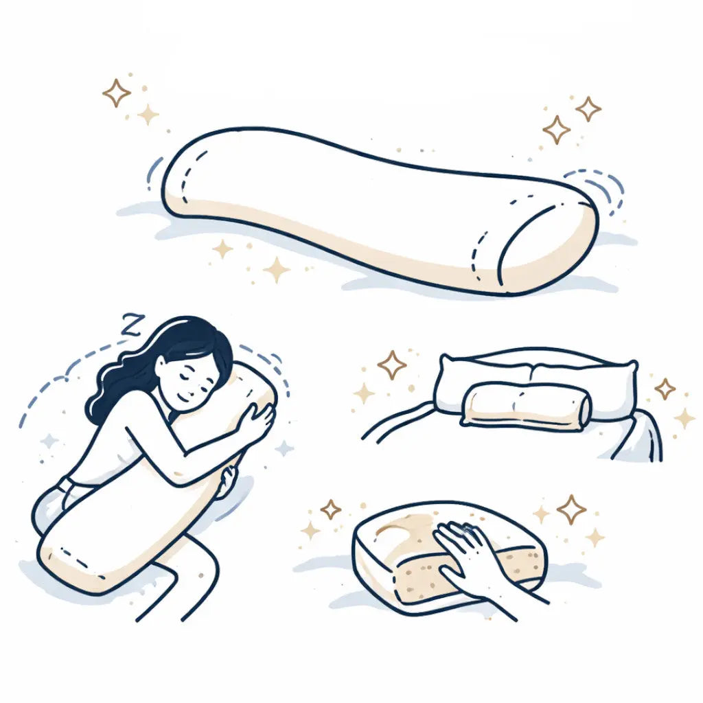 Memory foam body pillows