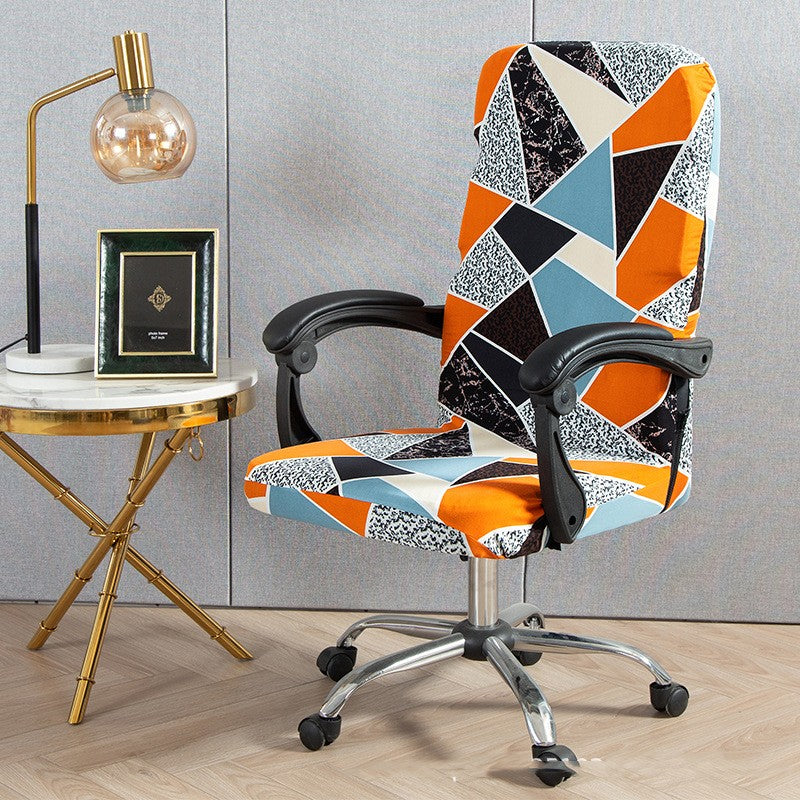 Executive Office Chair Cover Stretchable SEREINE Geometry 6-L