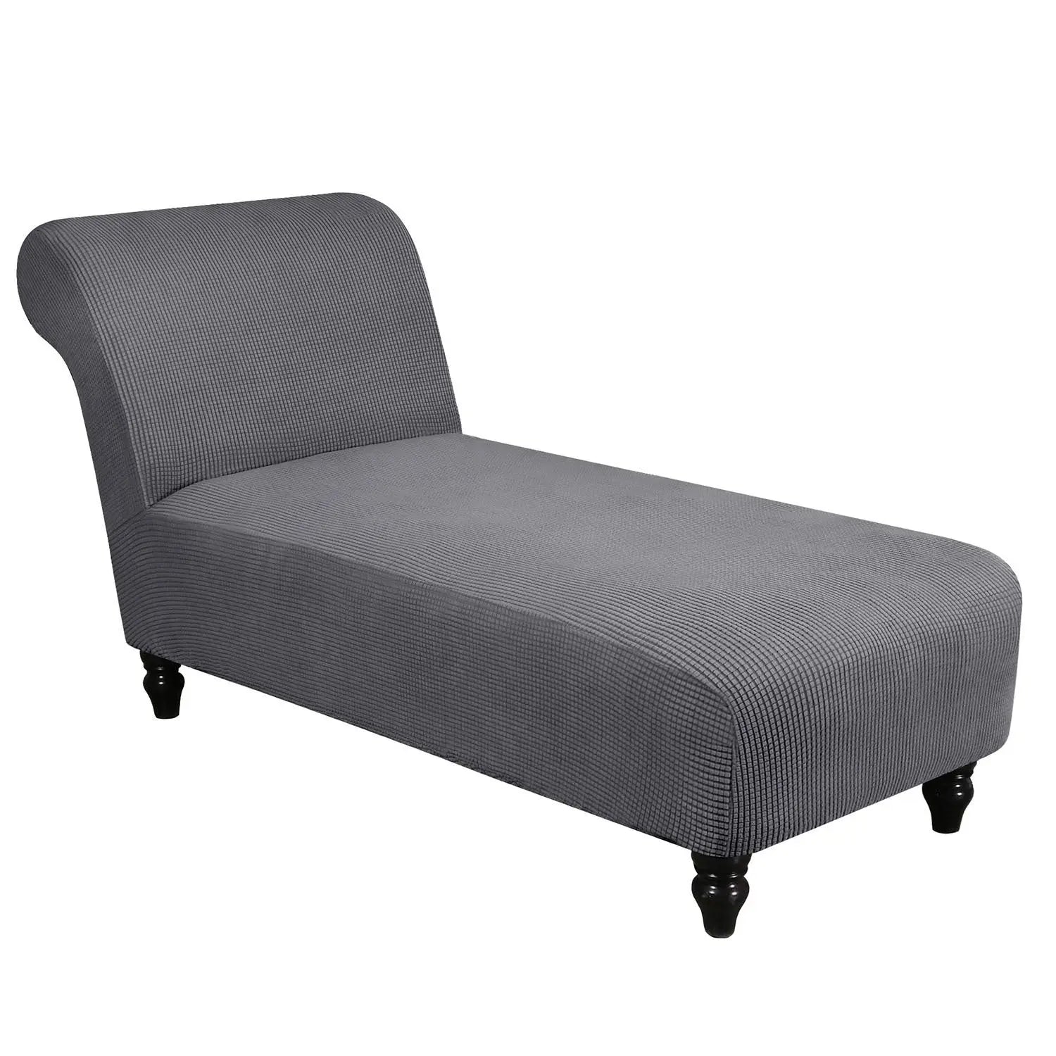 Deck Chair Cover Stretch Fit LUMIÈRE Gray-No Armrest