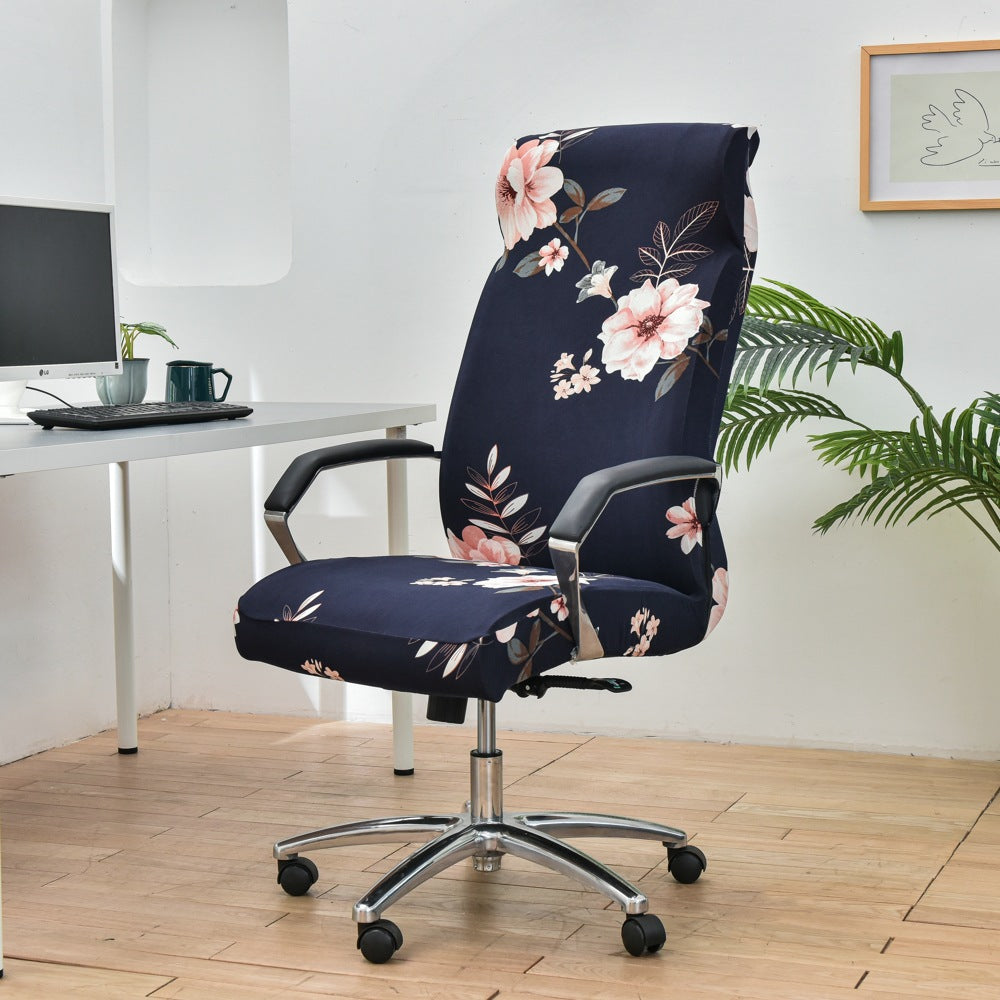 Executive Office Chair Cover Stretchable Solène Fanghua Blue-L