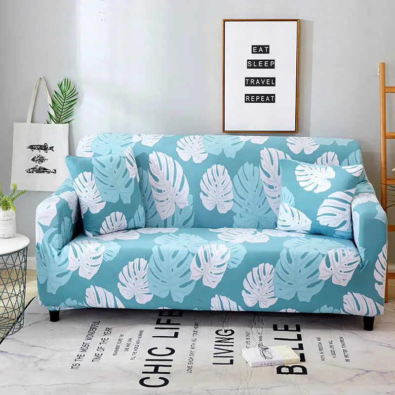 Loveseat Cover Stretch Printed LUMIÈRE 7 style-Individual