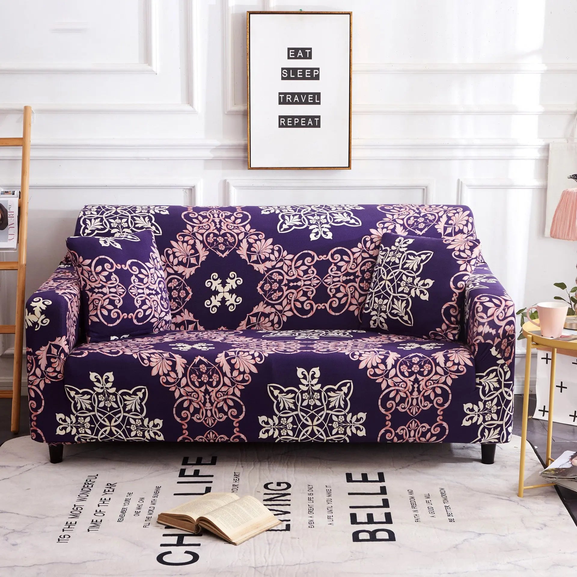 Loveseat Cover Stretch Pet-Friendly LUMIÈRE Anxiang-Single seat 90 140cm-With 2pillowcases